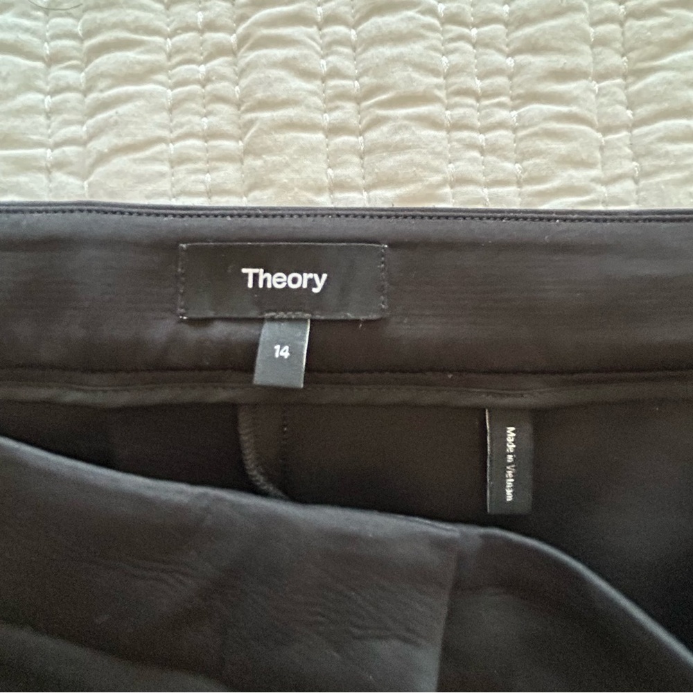 Theory High Waist Polish Scuba Ankle Pant Size 14 - Picture 4 of 7